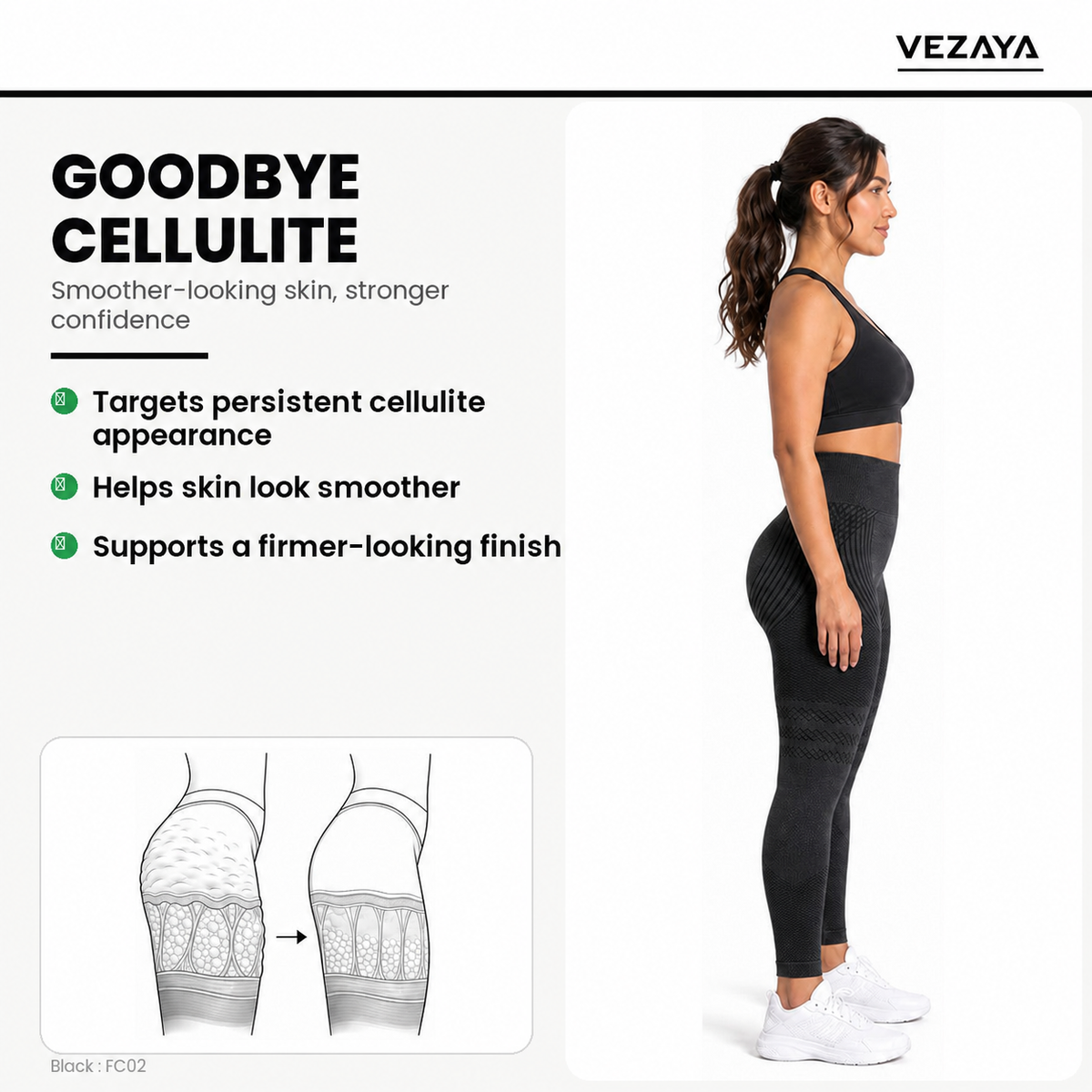 Aloveta 3D Textured Sculpting Leggings — Black 07 feature 02