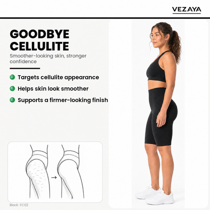Aloveta 3D Textured Sculpting Short Leggings — Black 07 feature 02