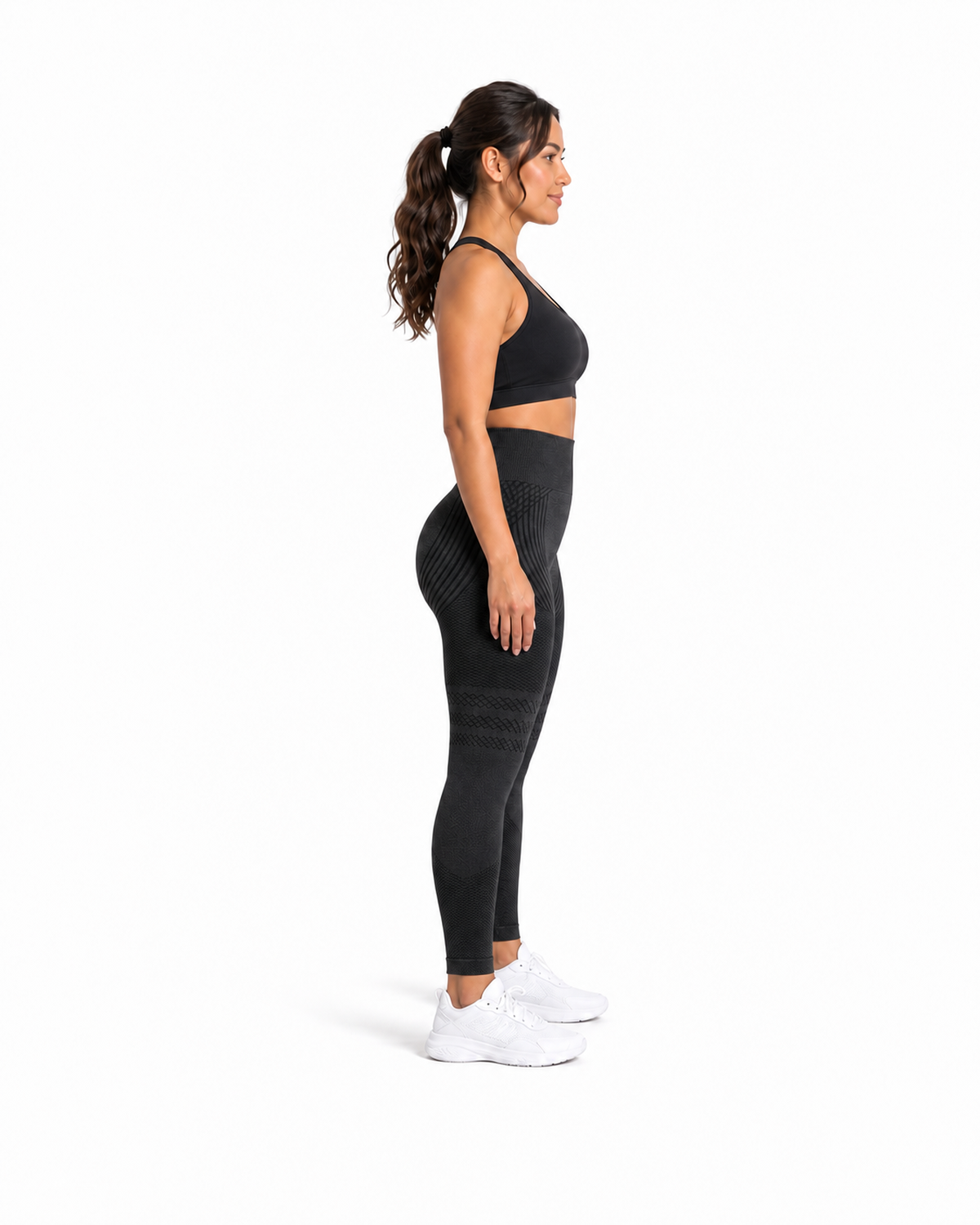 ALOVETA leggings — black 02 white side