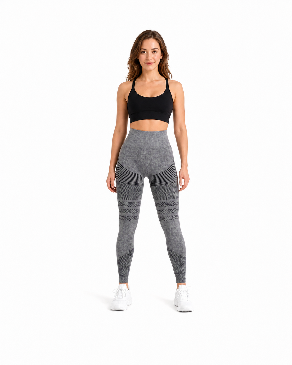 ALOVETA leggings — gray 01 white front