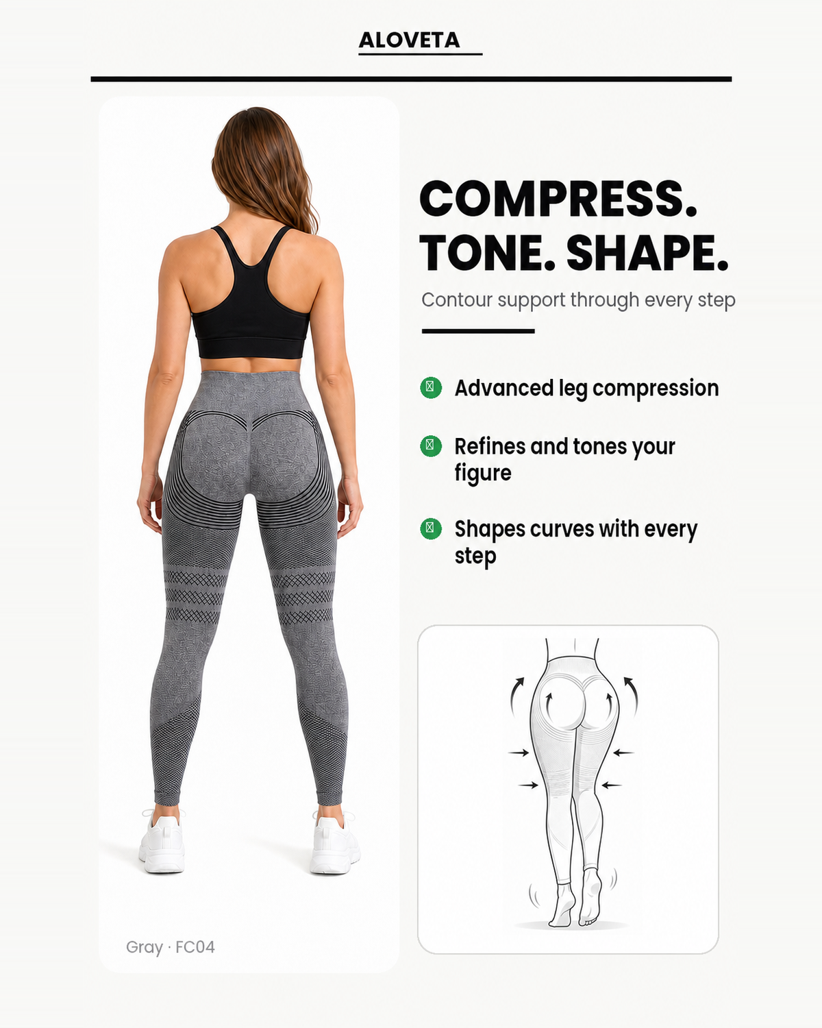 ALOVETA leggings — gray 09 feature 04