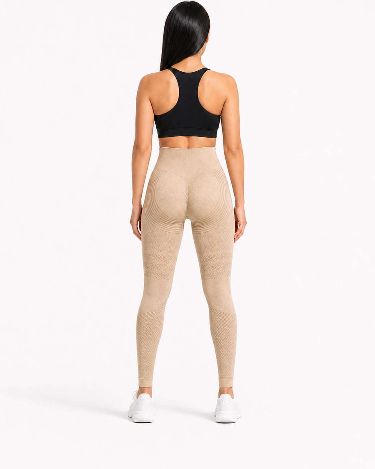 ALOVETA leggings — khaki 03 white back
