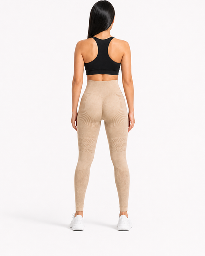 ALOVETA leggings — khaki 03 white back