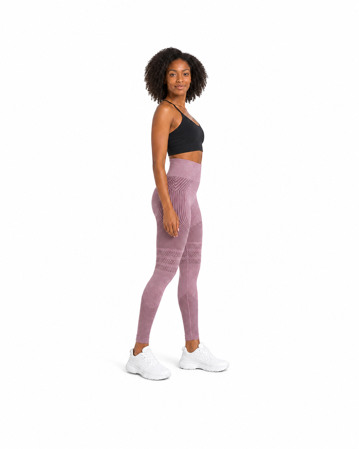 ALOVETA leggings — pink 02 white side