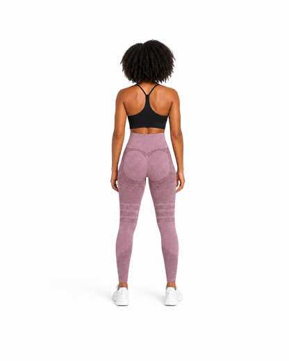 ALOVETA leggings — pink 03 white back