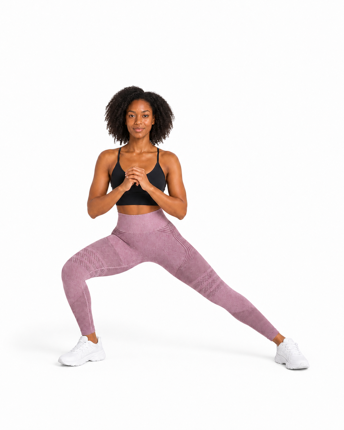 ALOVETA leggings — pink 04 white pose