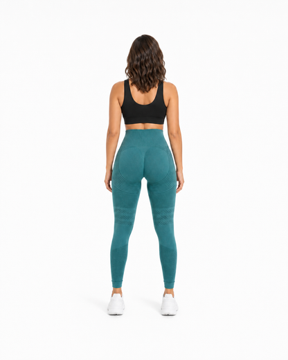 ALOVETA leggings — green 03 white back