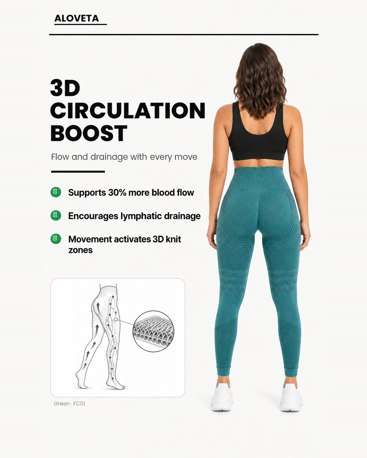 ALOVETA leggings — green 06 feature 01