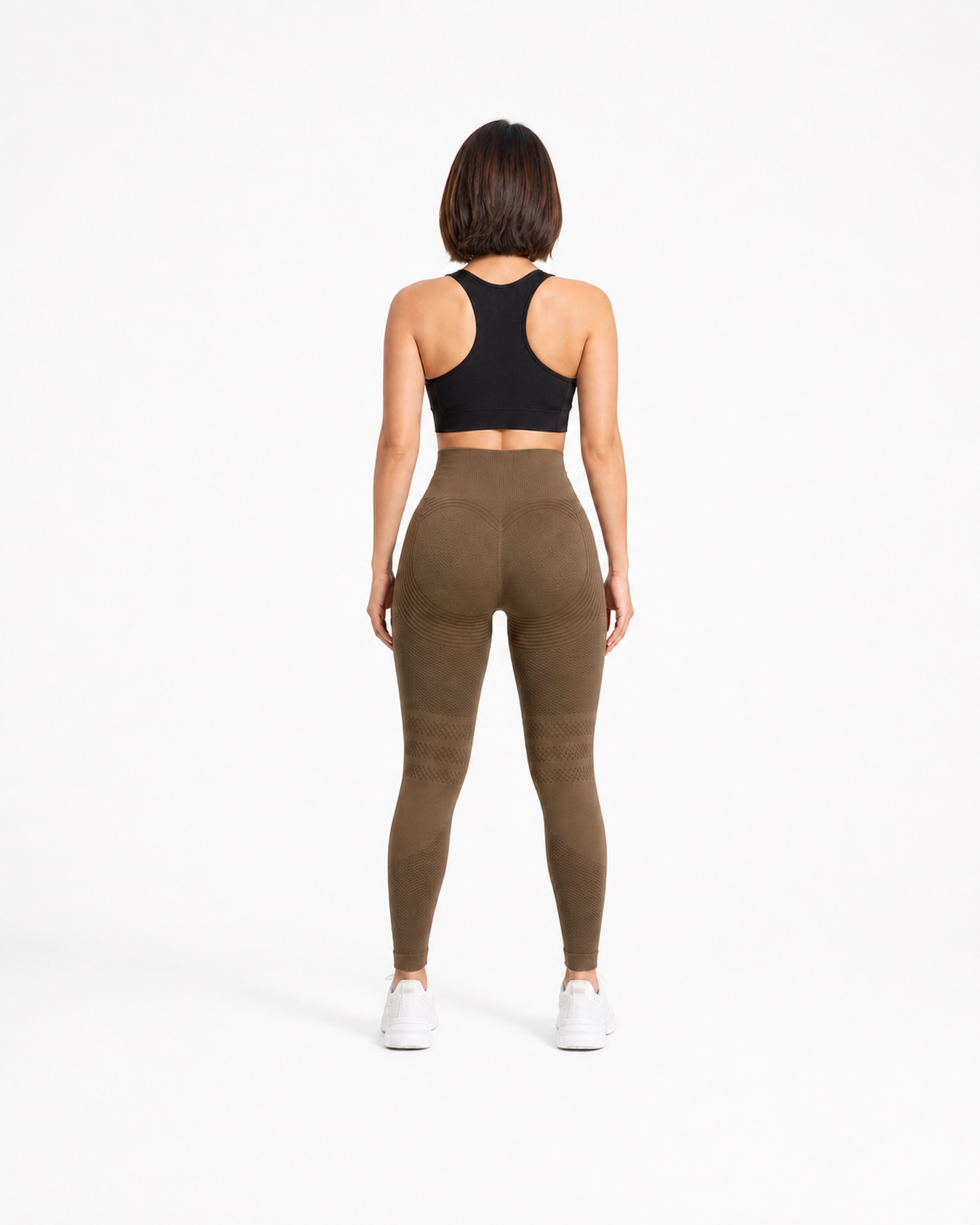 ALOVETA leggings — coffee 03 white back