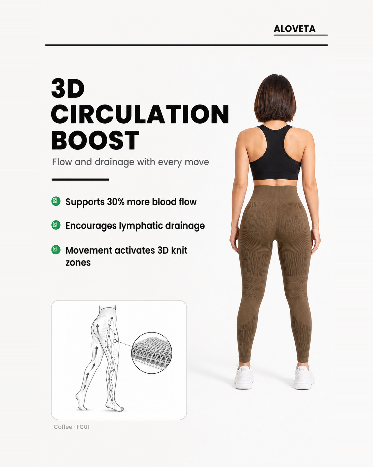 ALOVETA leggings — coffee 06 feature 01
