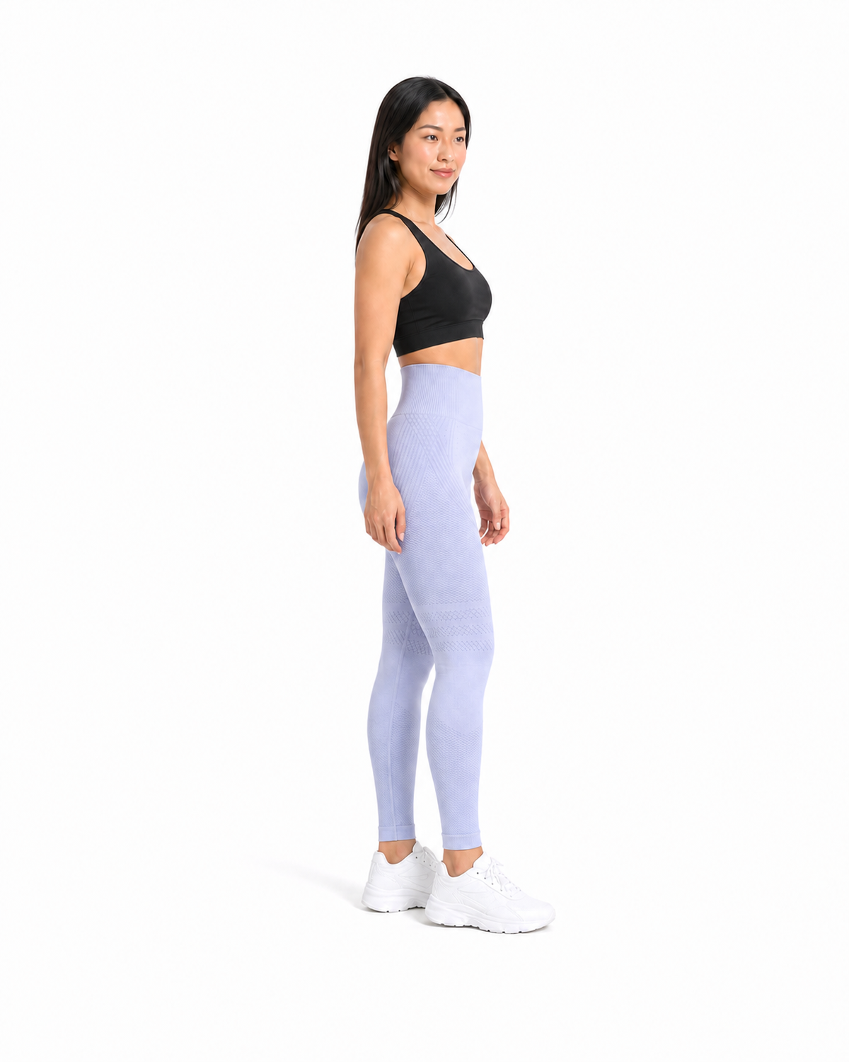 ALOVETA leggings — light purple 02 white side