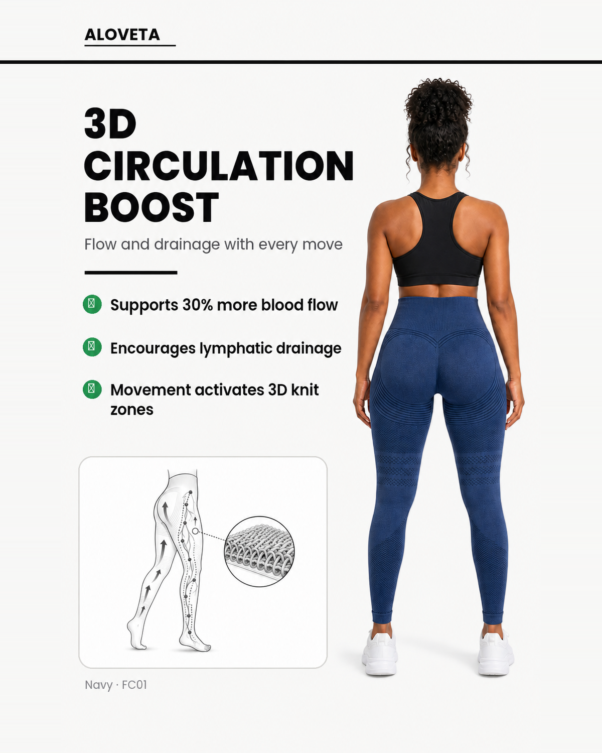 ALOVETA leggings — navy 06 feature 01