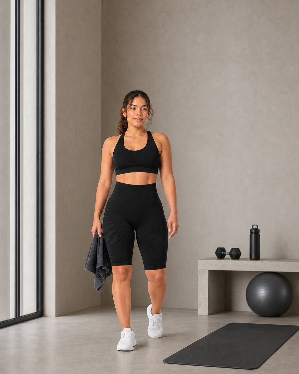 ALOVETA short leggings — black 05 lifestyle