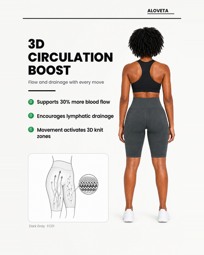 ALOVETA short leggings — dark gray 06 feature 01