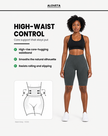 ALOVETA short leggings — dark gray 08 feature 03
