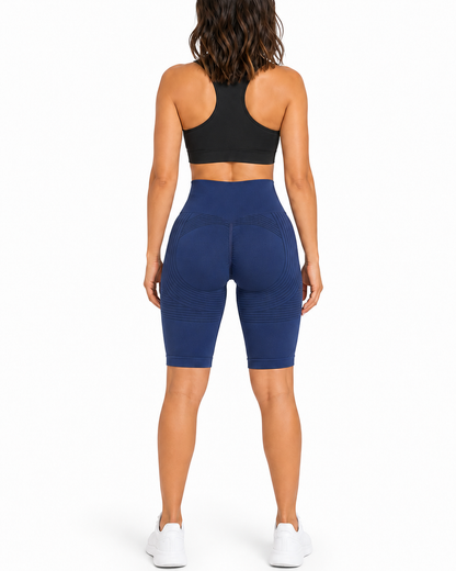 ALOVETA short leggings — navy 03 white back