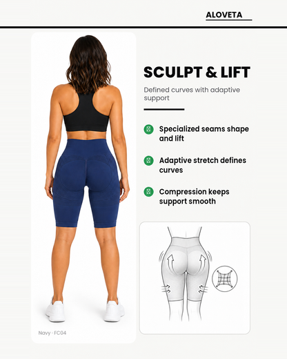 ALOVETA short leggings — navy 09 feature 04
