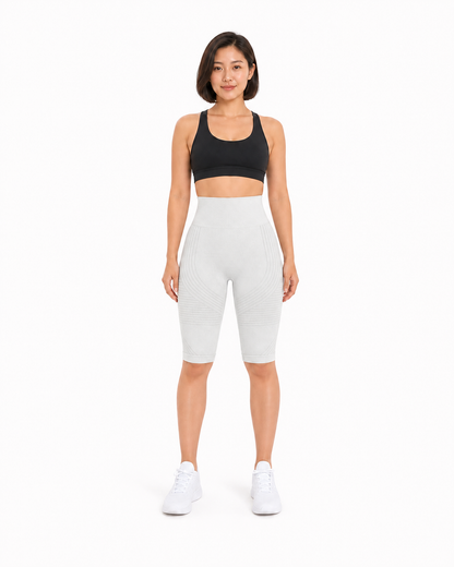 ALOVETA short leggings — white 01 white front