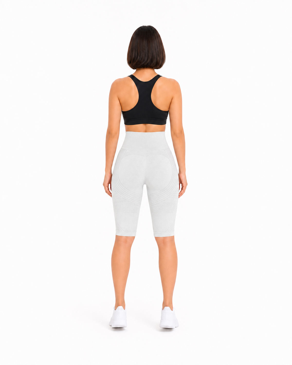 ALOVETA short leggings — white 03 white back