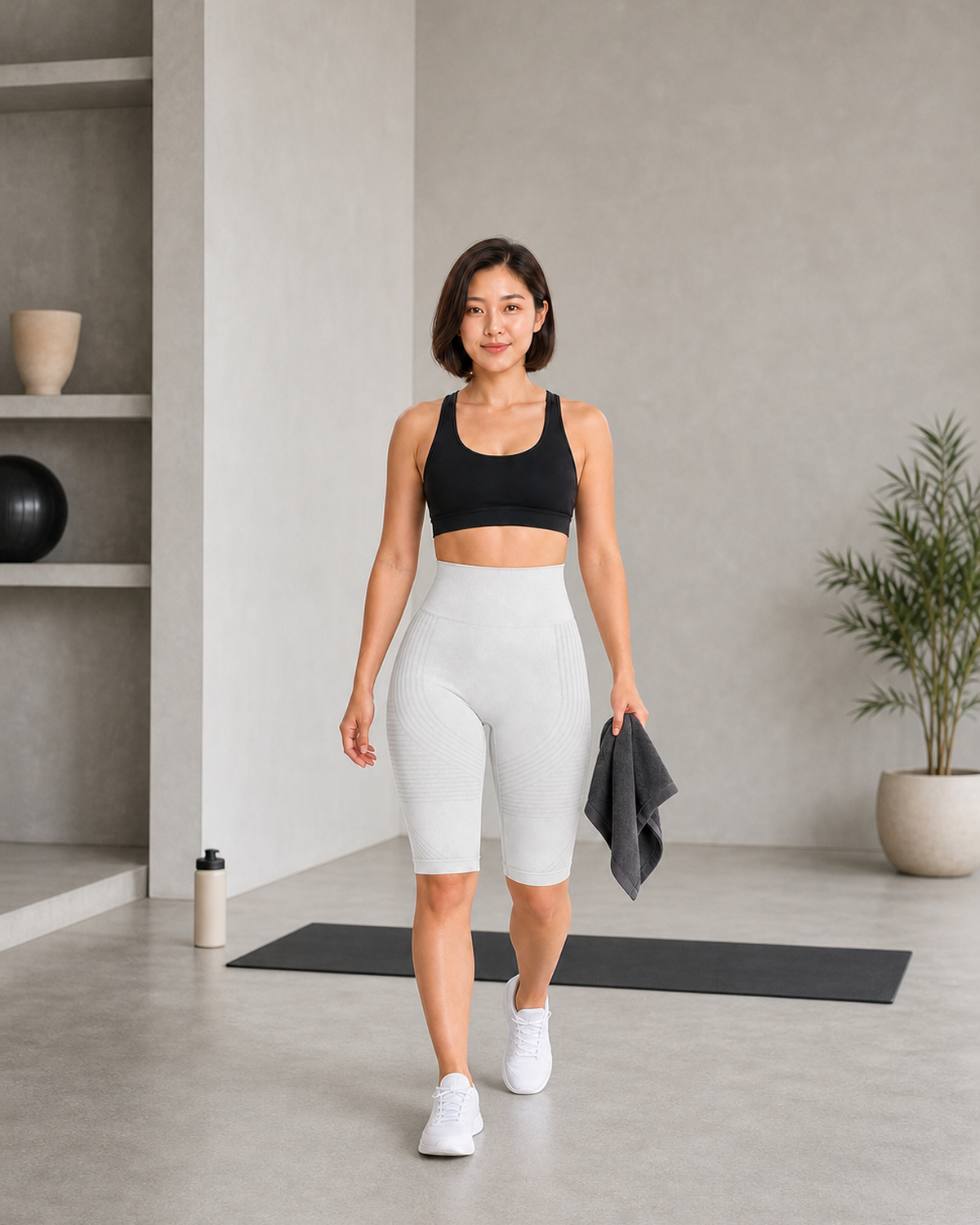 ALOVETA short leggings — white 05 lifestyle