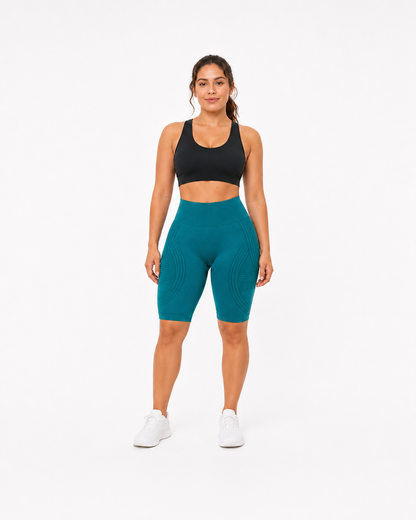 ALOVETA short leggings — green 01 white front