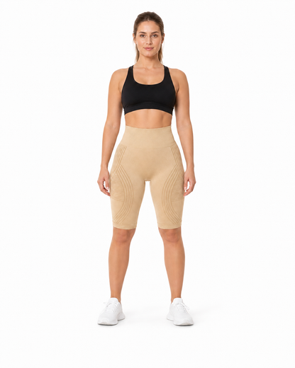 ALOVETA short leggings — apricot 01 white front