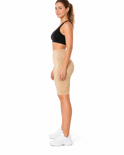 ALOVETA short leggings — apricot 02 white side