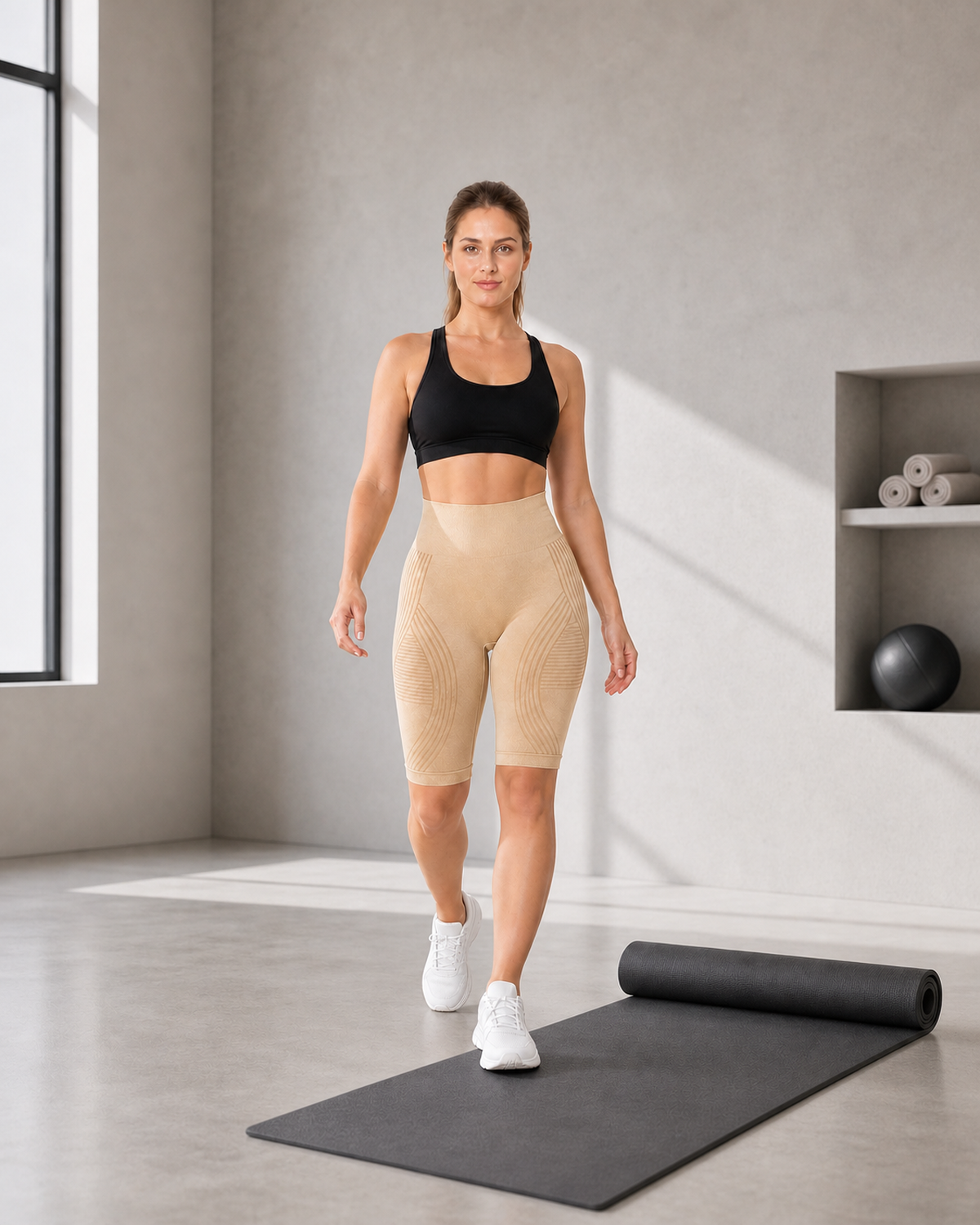 ALOVETA short leggings — apricot 05 lifestyle