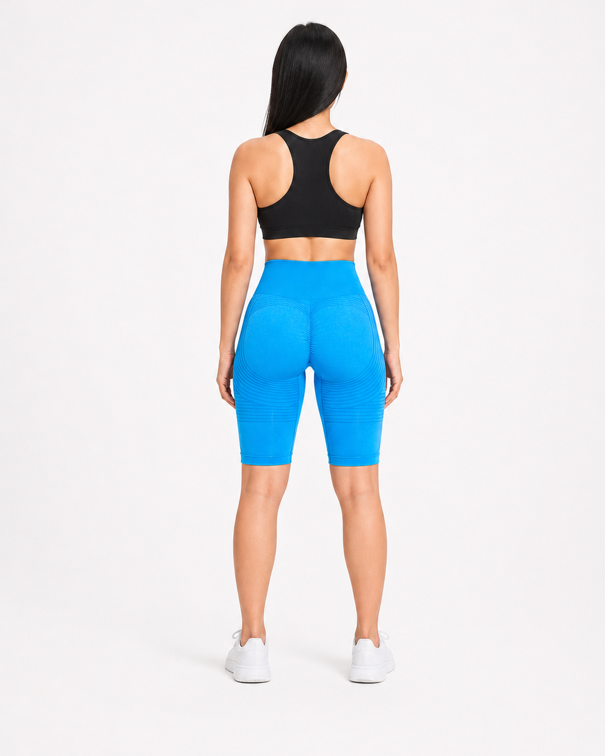 ALOVETA short leggings — blue 03 white back