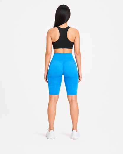 ALOVETA short leggings — blue 03 white back
