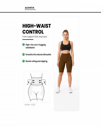 ALOVETA short leggings — coffee 08 feature 03