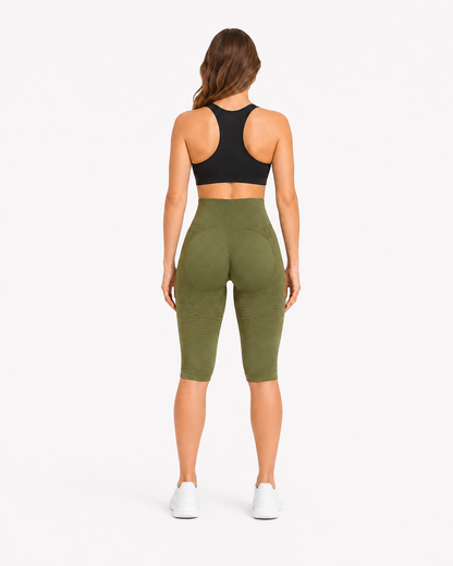 ALOVETA short leggings — olive green SKU