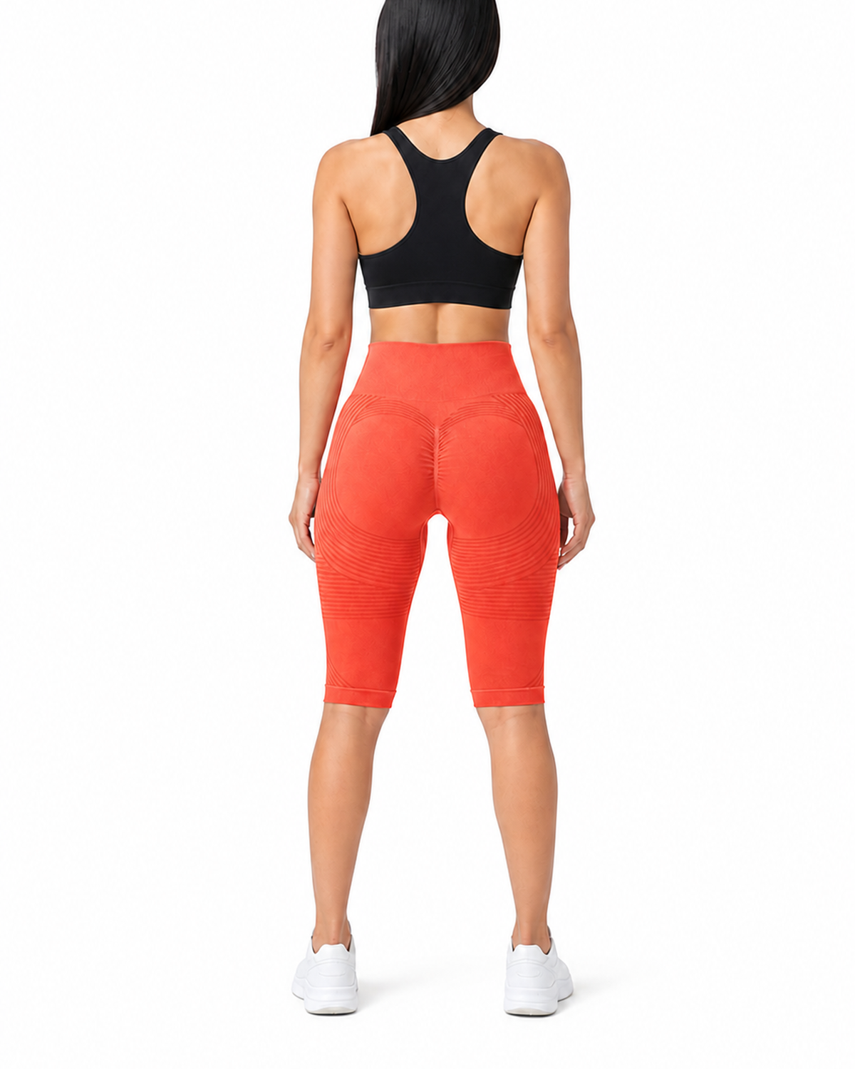 ALOVETA short leggings — orange red SKU