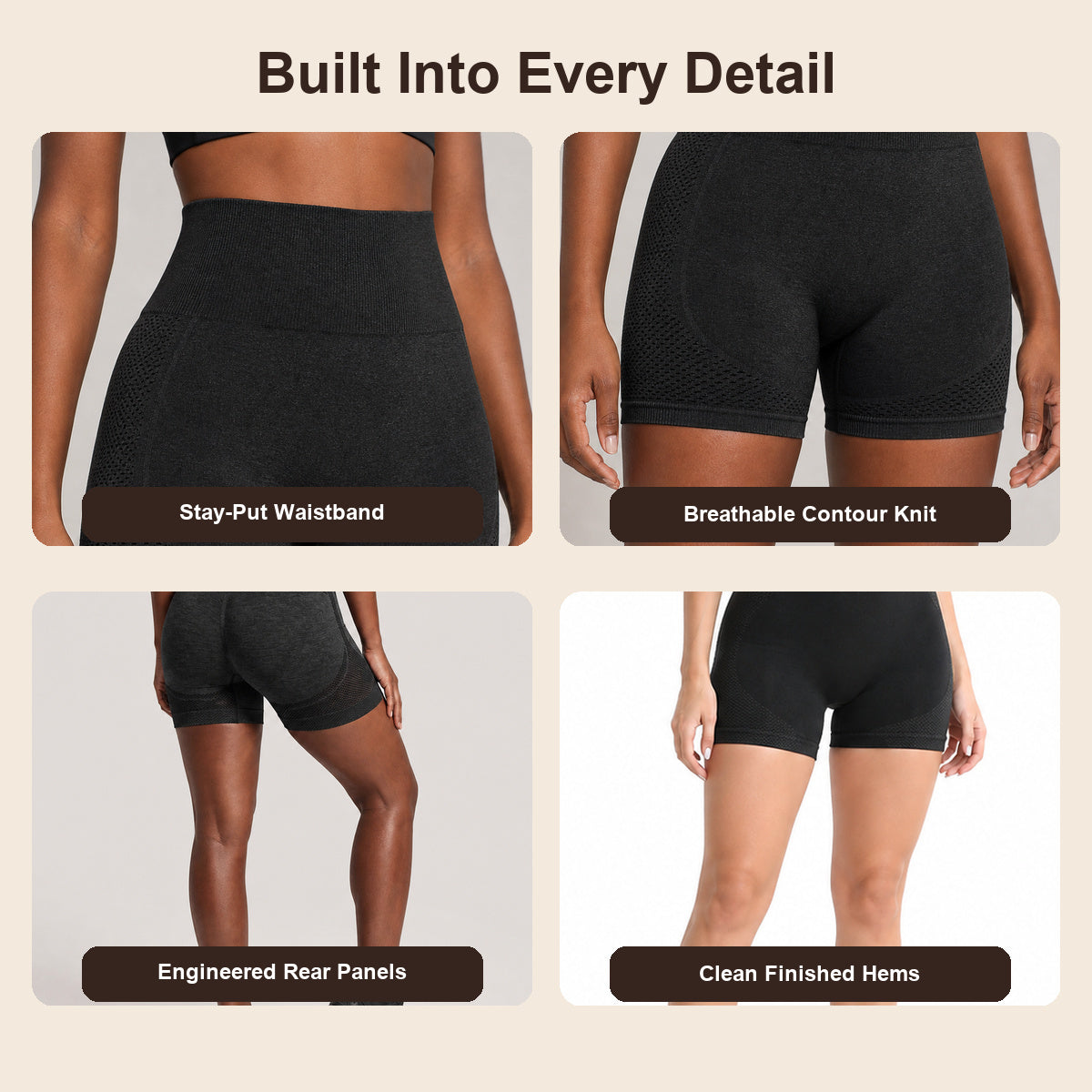 ALOVETA ContourLift High-Waist Compression Shorts — product image 04