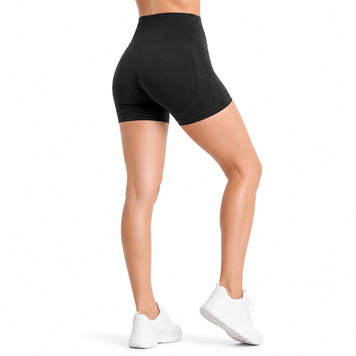 ALOVETA ContourLift High-Waist Compression Shorts — lower-body studio main image