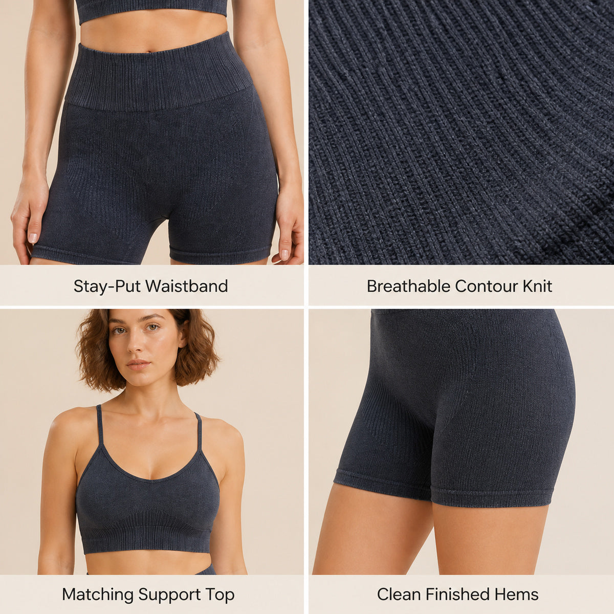 ALOVETA ContourLift Textured Summer Yoga Set — product image 03