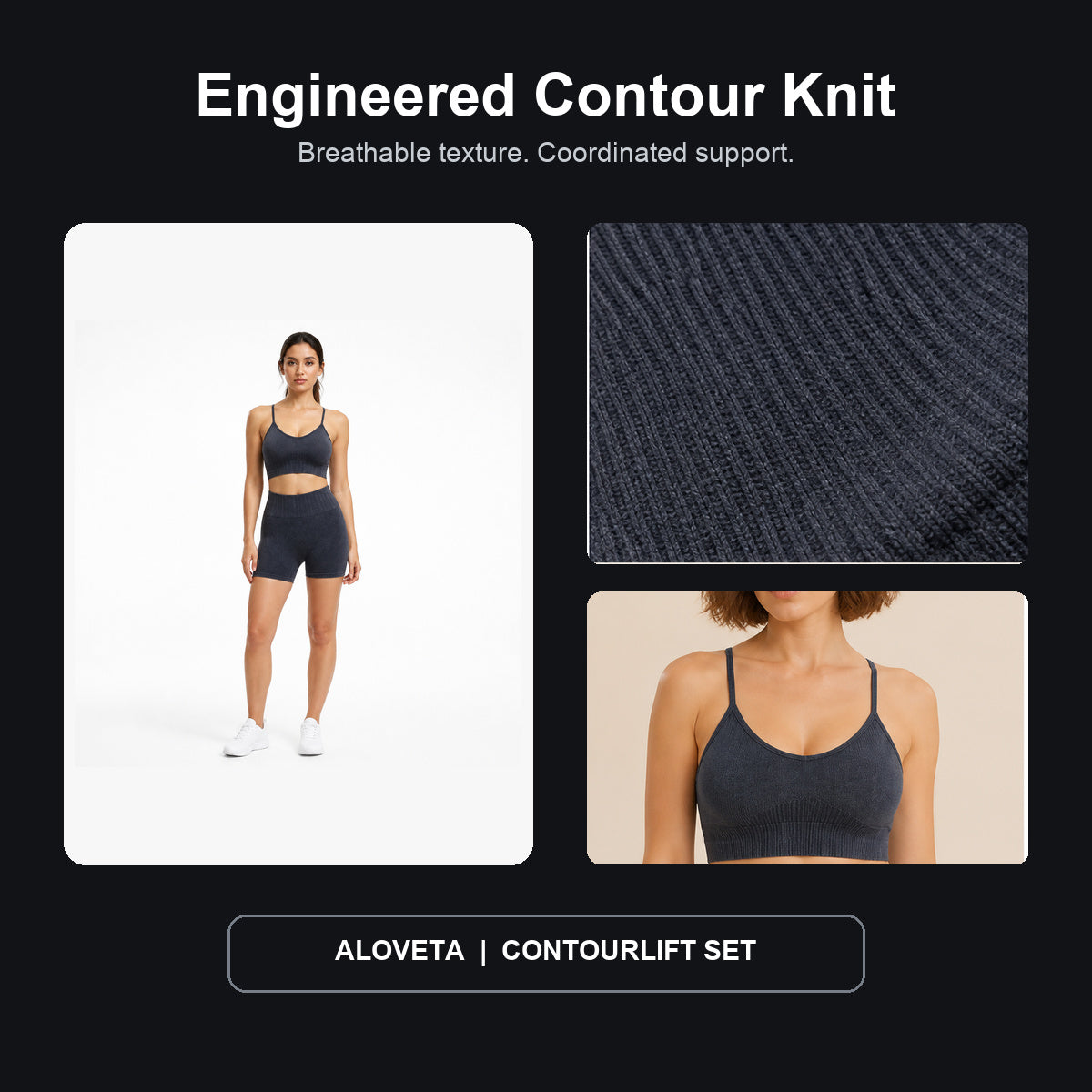 ALOVETA ContourLift Textured Summer Yoga Set — product image 12
