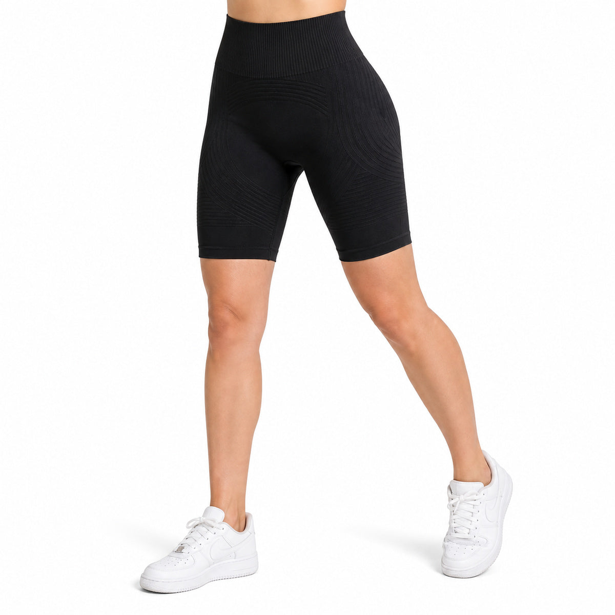 ALOVETA ContourTexture 3D Sculpting Shorts — lower-body studio main image