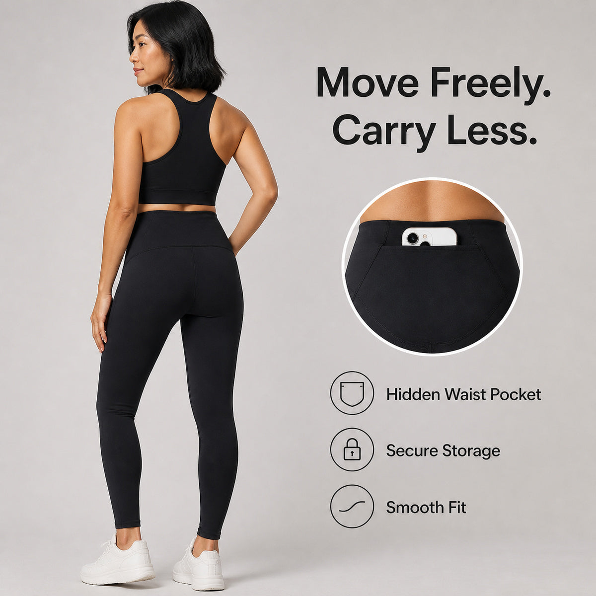 ALOVETA EverydayFlex Hidden-Pocket Leggings — product image 01