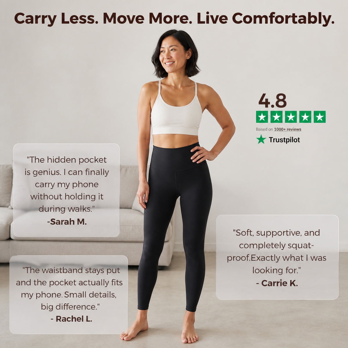 ALOVETA EverydayFlex Hidden-Pocket Leggings — product image 06