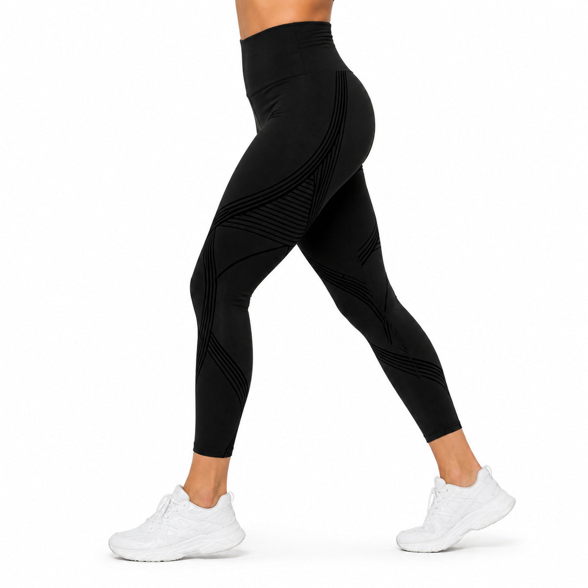 ALOVETA ReversibleContour 7/8 Sculpting Leggings — lower-body studio main image