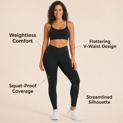 ALOVETA SoftContour V-Waist Sculpting Leggings — product image 01