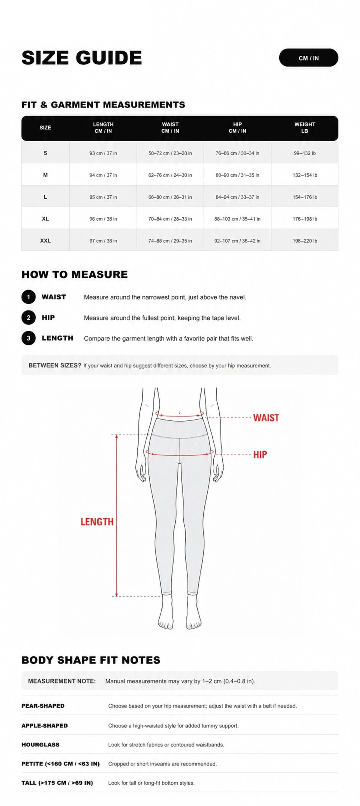 Size guide