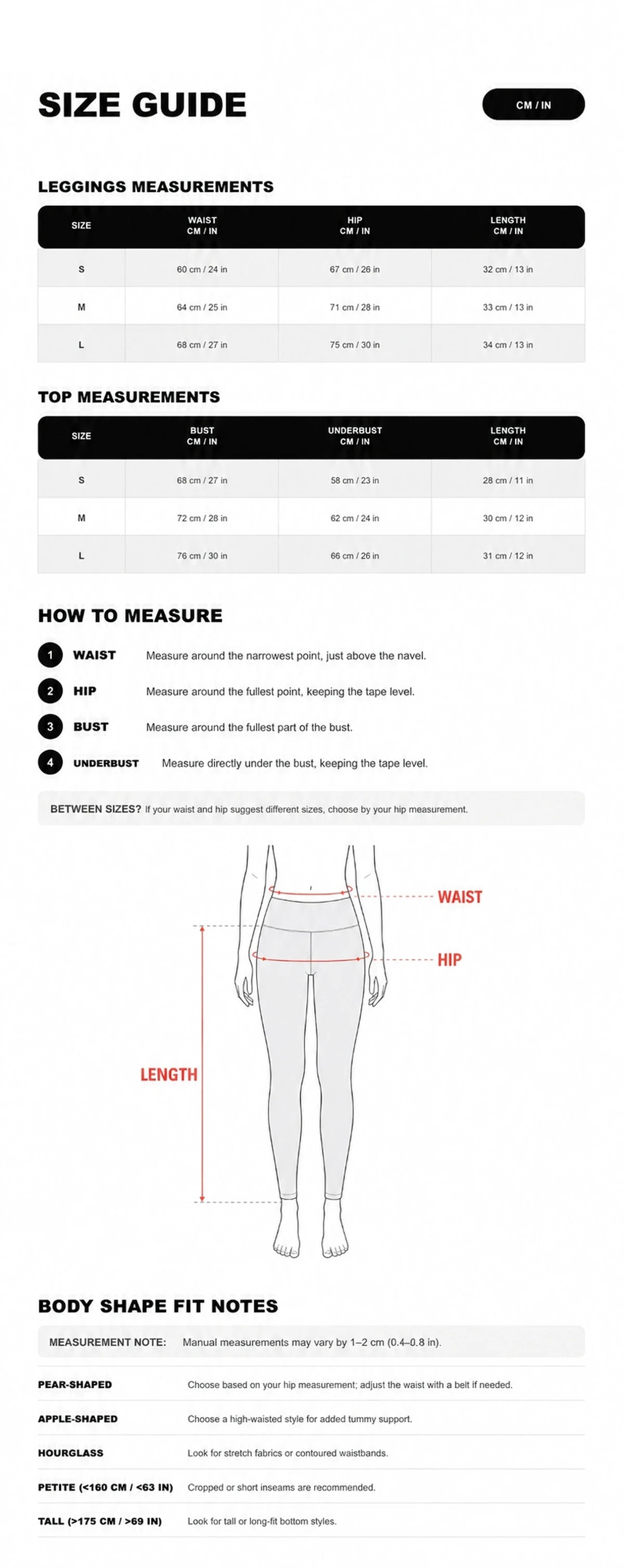 Size guide
