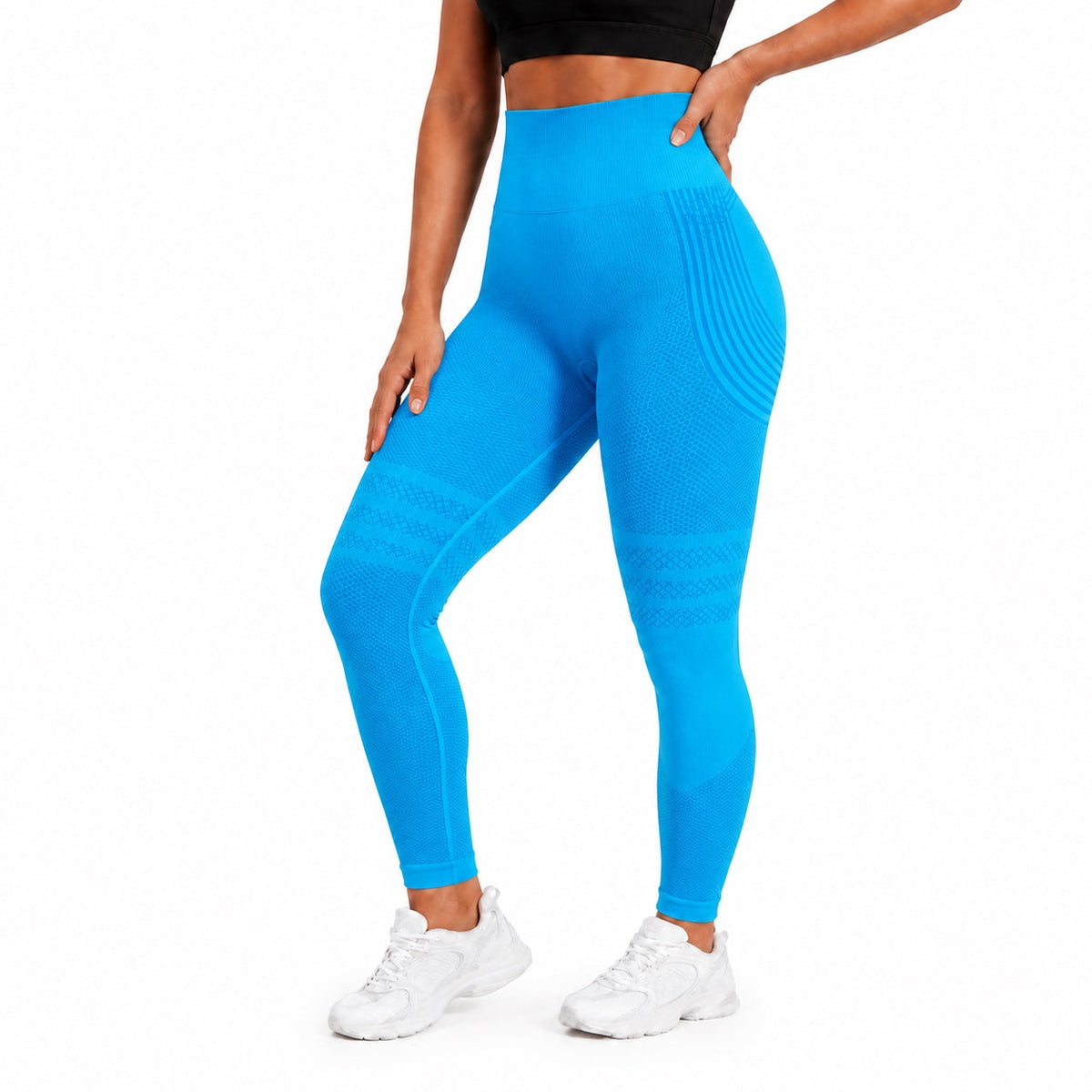 Aloveta Light Blue Anti-Cellulite 3D leggings — color-corrected lower-body SKU
