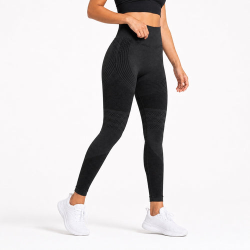 Aloveta black Anti-Cellulite 3D leggings — lower-body studio hero