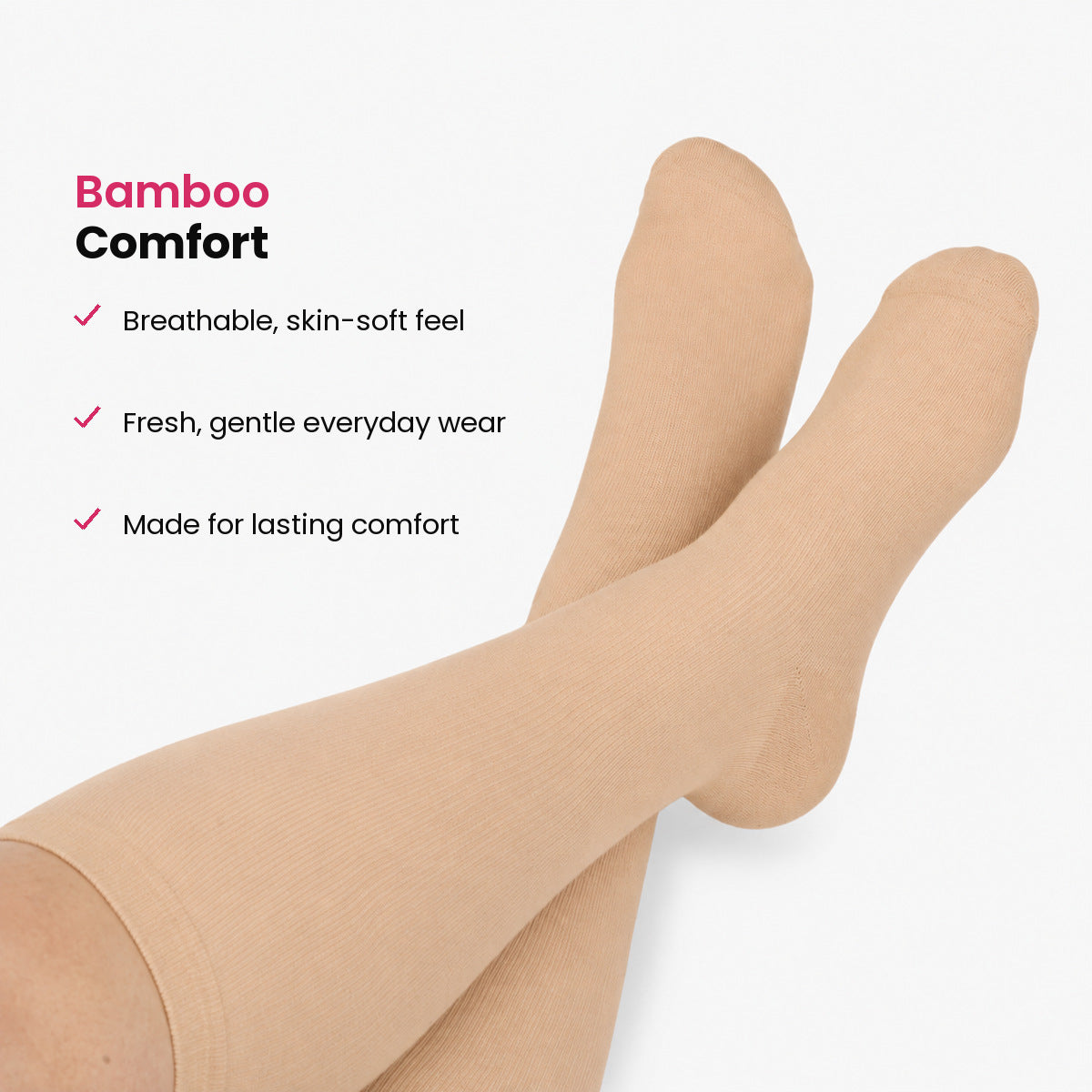 Aloveta Bamboo Wide-Cuff Knee-High Compression Socks — product image 02