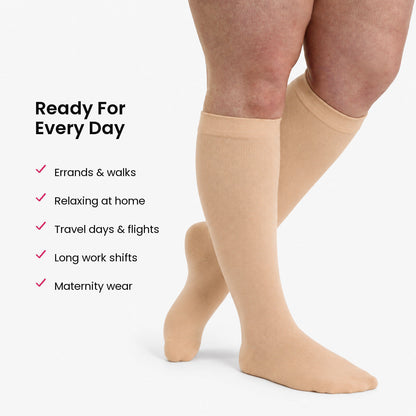 Aloveta Bamboo Wide-Cuff Knee-High Compression Socks — product image 06