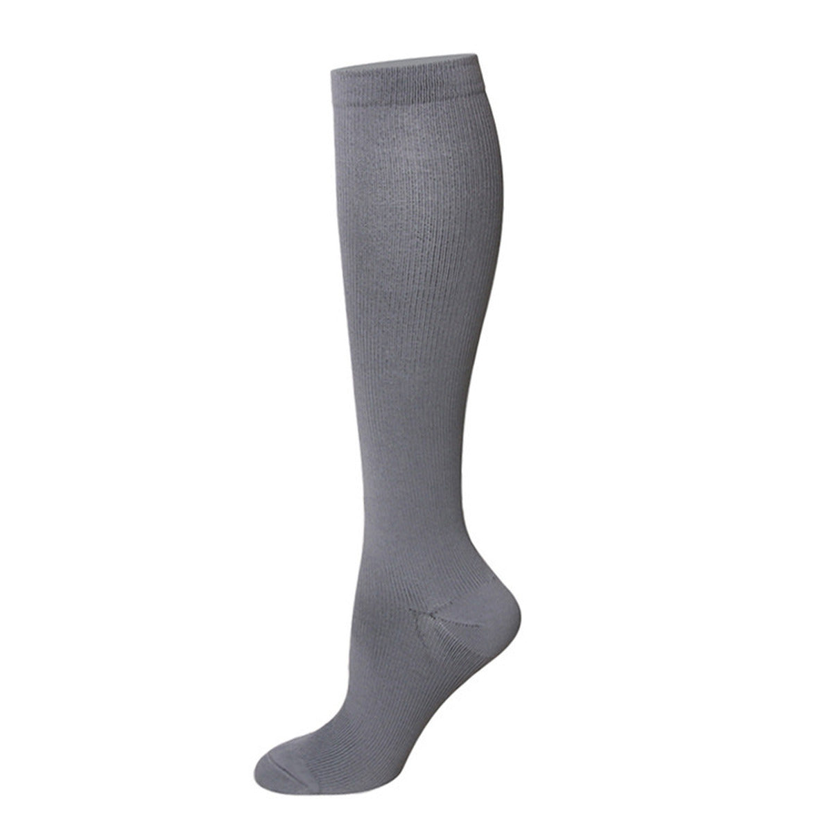 Aloveta Bamboo Wide-Cuff Knee-High Compression Socks — Gray SKU