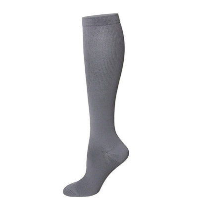 Aloveta Bamboo Wide-Cuff Knee-High Compression Socks — Gray SKU
